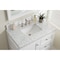 James Martin Vanities De Soto 36in Single Vanity, Bright White w/ 3 CM Carrara Marble Top 825-V36-BW-3CAR - alternate 5